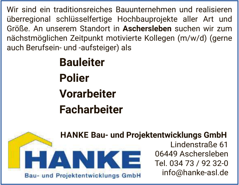 HANKE Bau- und Projektentwicklungs GmbH