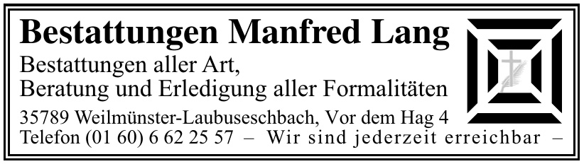 Bestattungen Manfred Lang