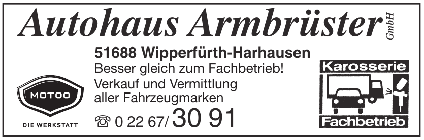 Autohaus Armbrüster GmbH Autohaus Armbrüster GmbH