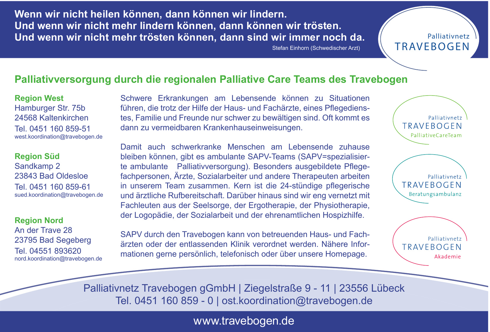Palliativnetz Travebogen gGmbH Palliativnetz Travebogen gGmbH