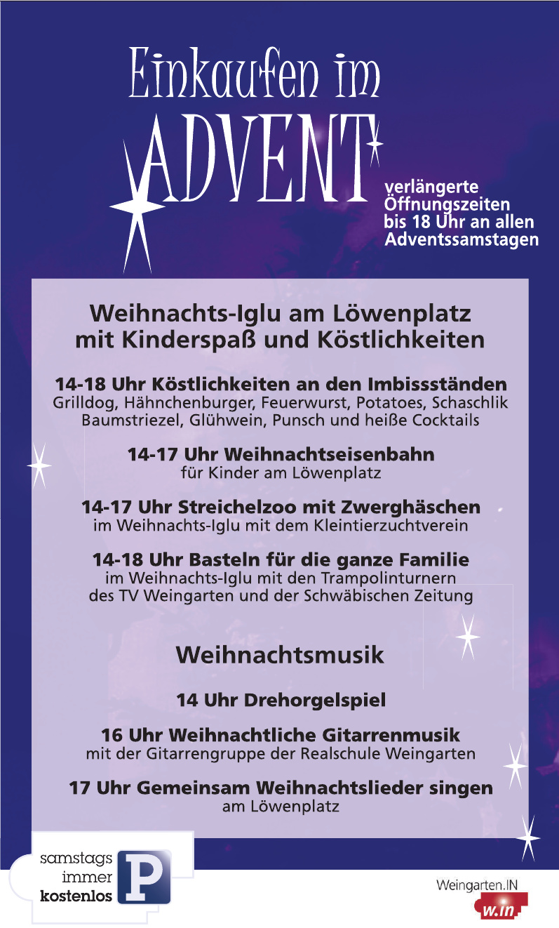 Einkaufen im Advent Einkaufen im Advent