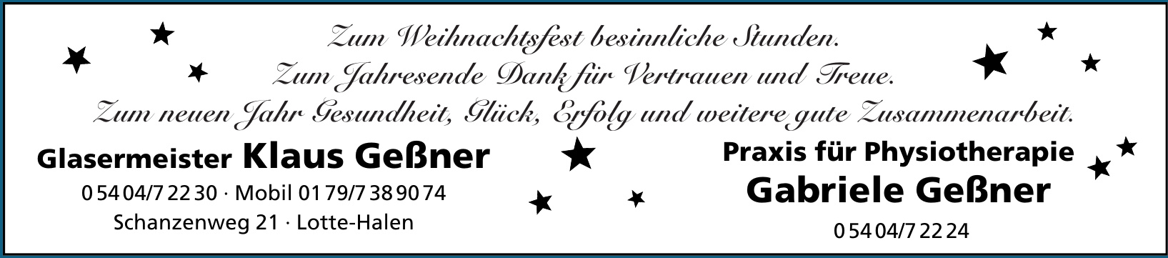 Glasermeister Klaus Geßner Glasermeister Klaus Geßner