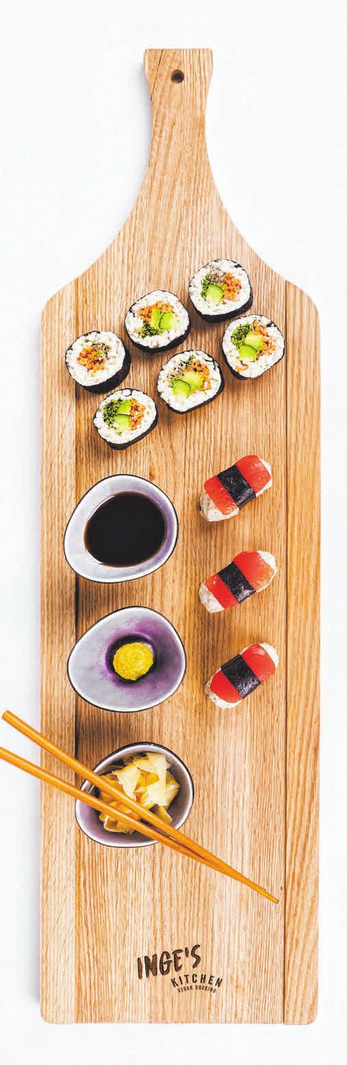 So gut: Veganes Sushi. FOTO: ZARTBITTER-DESIGN So gut: Veganes Sushi. FOTO: ZARTBITTER-DESIGN