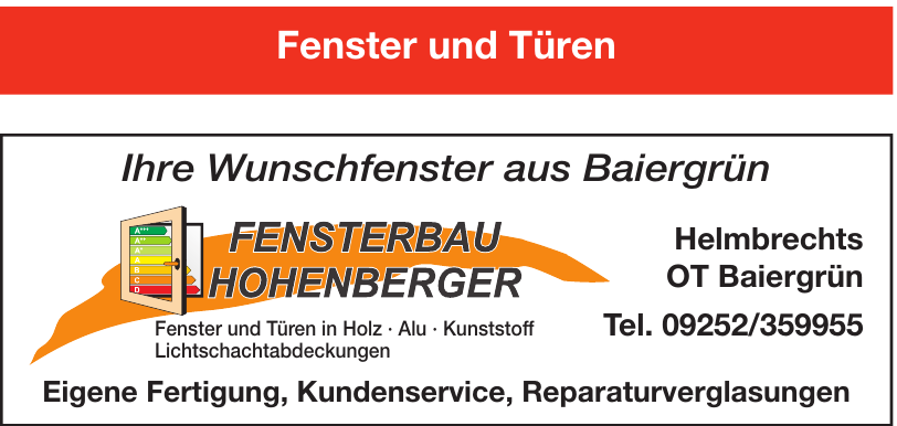 Fensterbau Hohenberger Fensterbau Hohenberger