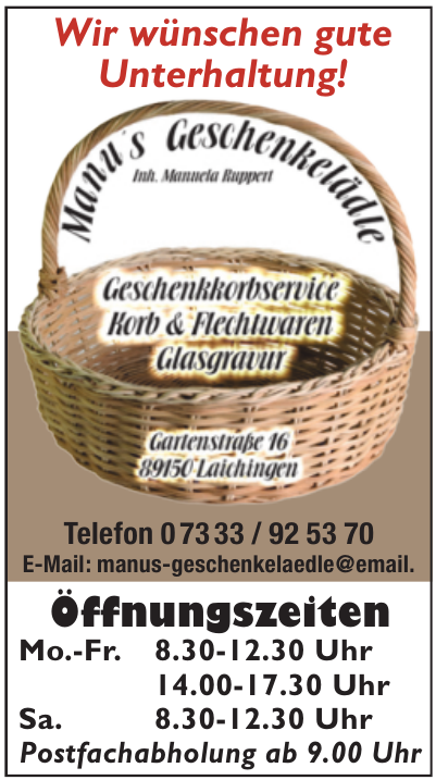 Manus Geschenkelädle Manus Geschenkelädle
