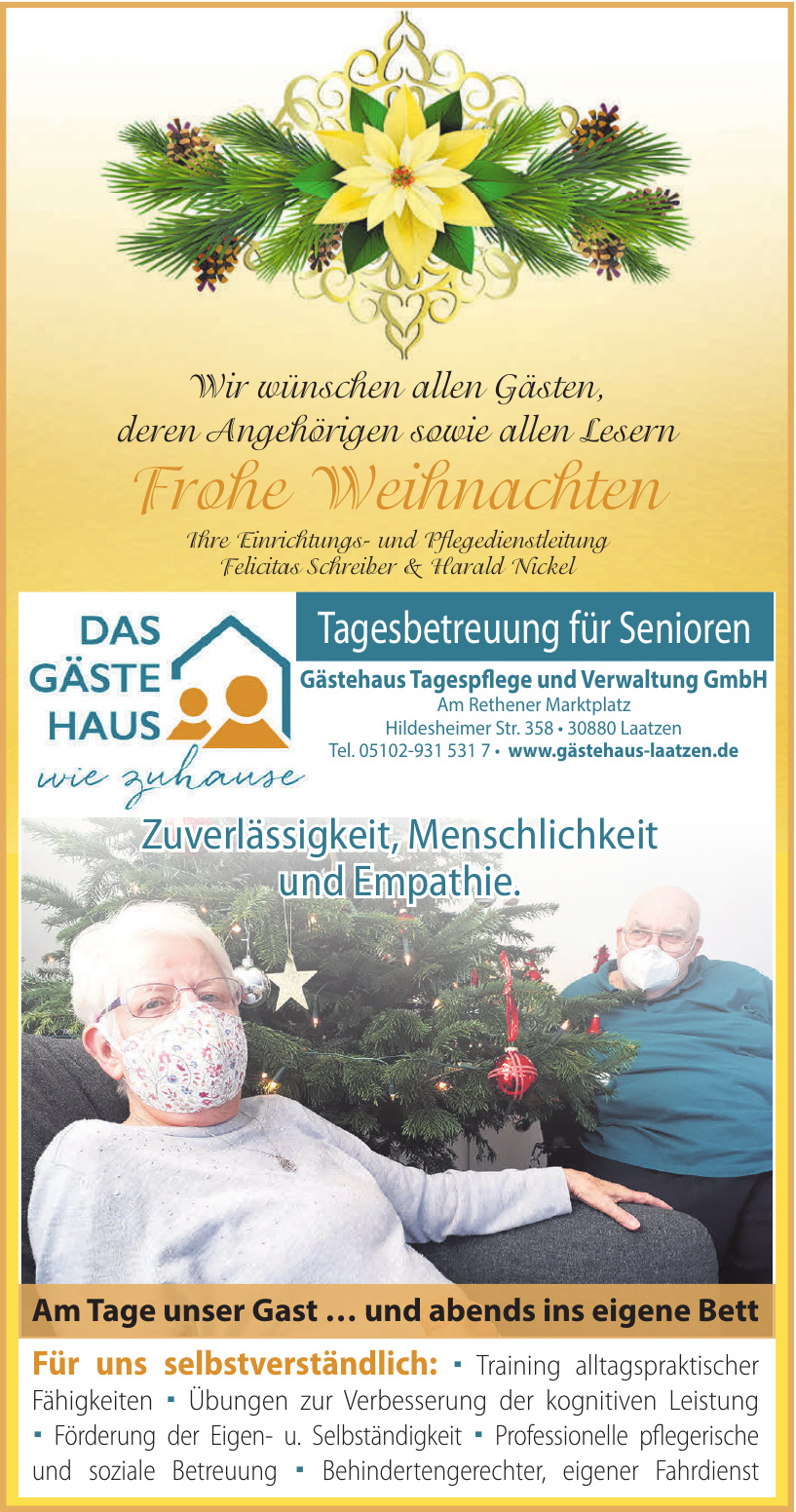 Gästehaus Tagespflege und Verwaltung GmbH Gästehaus Tagespflege und Verwaltung GmbH