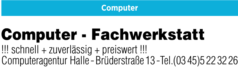 Computeragentur Halle Computeragentur Halle