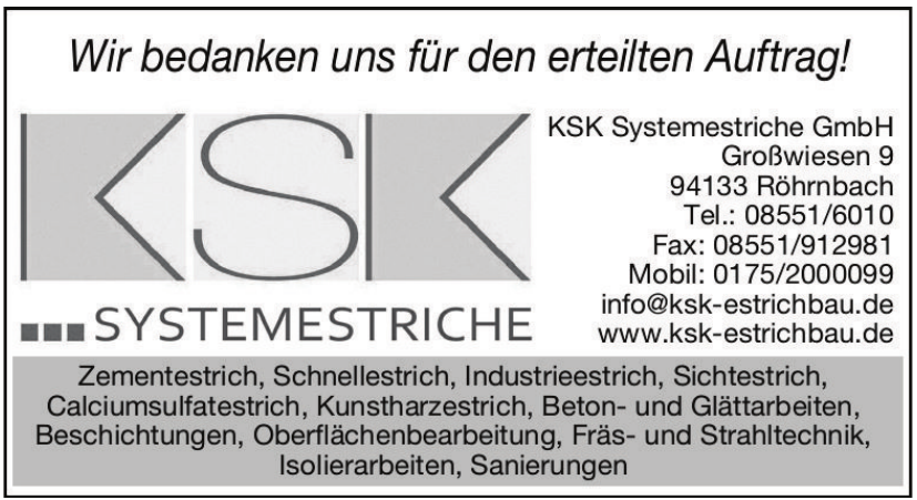 KSK Systemestriche GmbH KSK Systemestriche GmbH