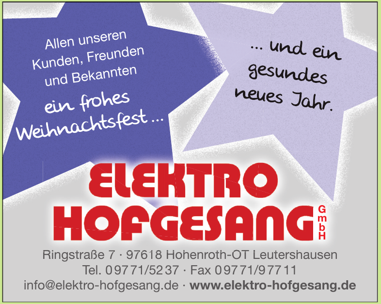 Elektro Hofgesang GmbH Elektro Hofgesang GmbH