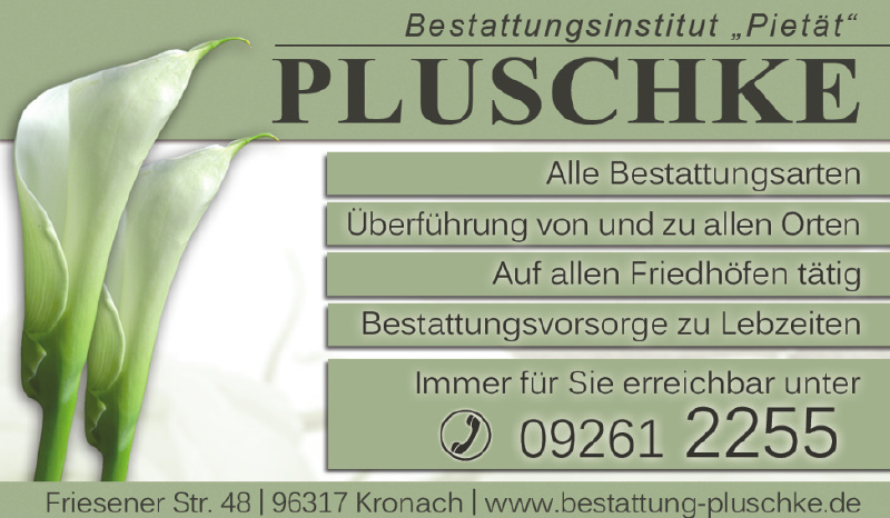 Pluschke Bestattungsinstitut Pietät Pluschke Bestattungsinstitut Pietät