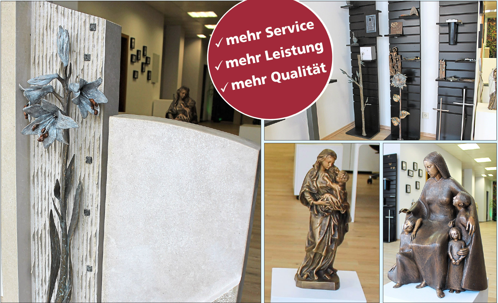 Gefertigt für die Ewigkeit: Die Arbeiten von René Kress stellen eine Symbiose aus den Wünschen der Kunden, seiner künstlerischen Kreativität und seines handwerklichen Geschickes dar. Fotos: Tyroller Gefertigt für die Ewigkeit: Die Arbeiten von René Kress stellen eine Symbiose aus den Wünschen der Kunden, seiner künstlerischen Kreativität und seines handwerklichen Geschickes dar. Fotos: Tyroller