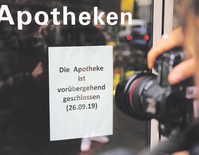 Die betroffene Apotheke und ihre Filialen waren zeitweise von der Stadt geschlossen worden. Foto: dpa Die betroffene Apotheke und ihre Filialen waren zeitweise von der Stadt geschlossen worden. Foto: dpa