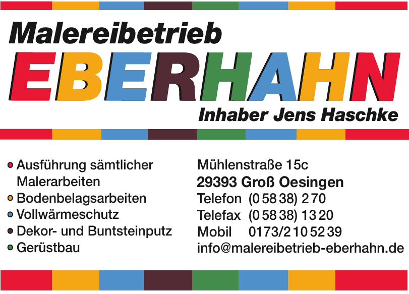 Malereibetrieb Eberhahn Malereibetrieb Eberhahn