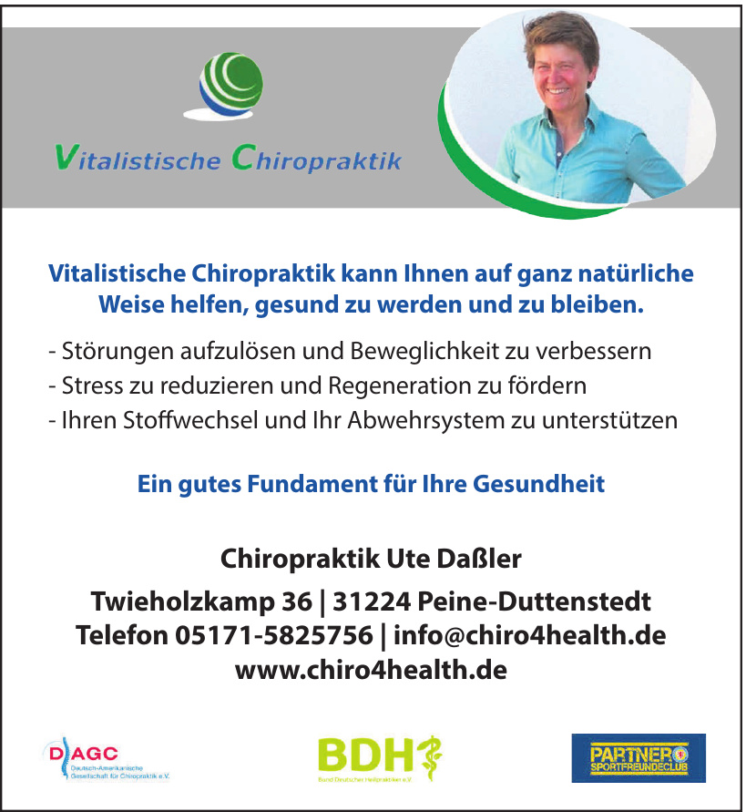 Chiropraktik Ute Daßler Chiropraktik Ute Daßler