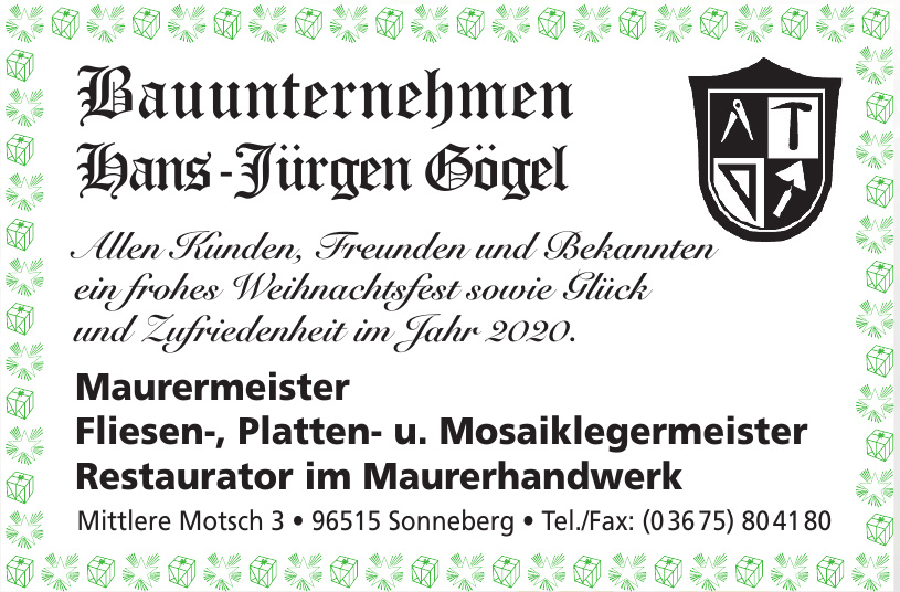 Bauunternehmen Hans-Jürgen Gögel Bauunternehmen Hans-Jürgen Gögel