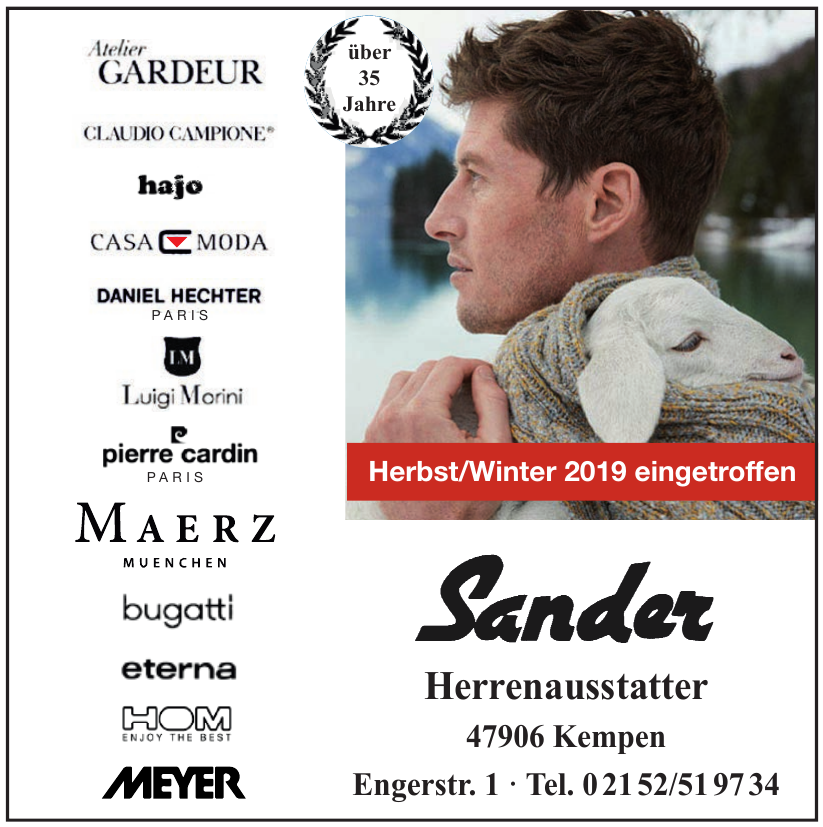 Herrenausstatter Sander Herrenausstatter Sander
