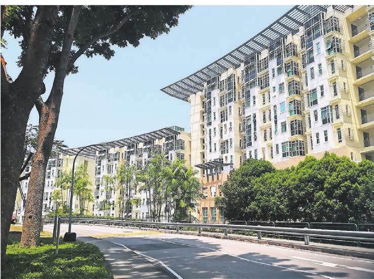 Ein Studentenwohnheim in Singapur Ein Studentenwohnheim in Singapur