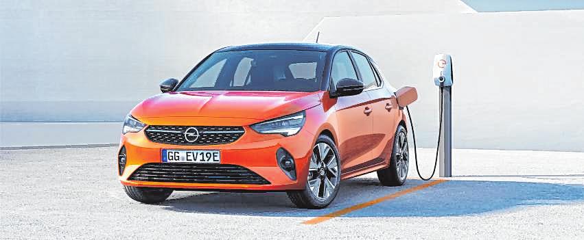 Der Corsa-e lädt sich in nur 30 Minuten zu 80 Prozent auf. BILD: OPEL Der Corsa-e lädt sich in nur 30 Minuten zu 80 Prozent auf. BILD: OPEL