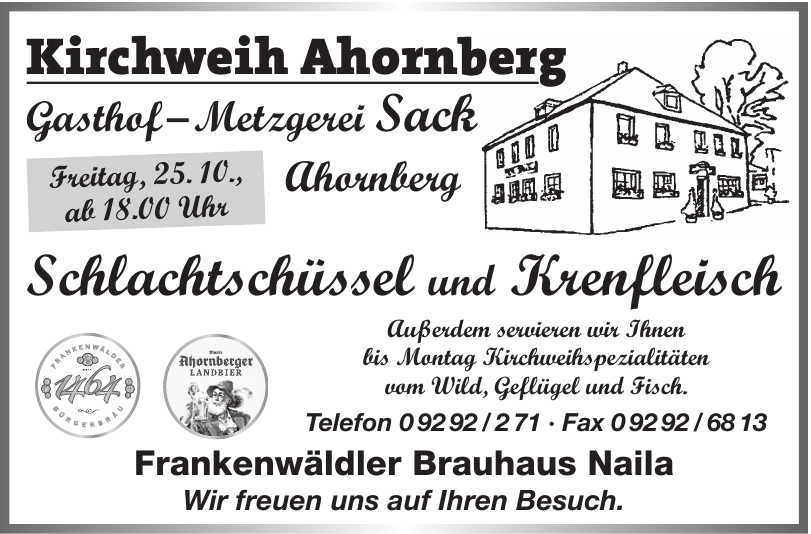 Kirchweih Ahornberg Kirchweih Ahornberg