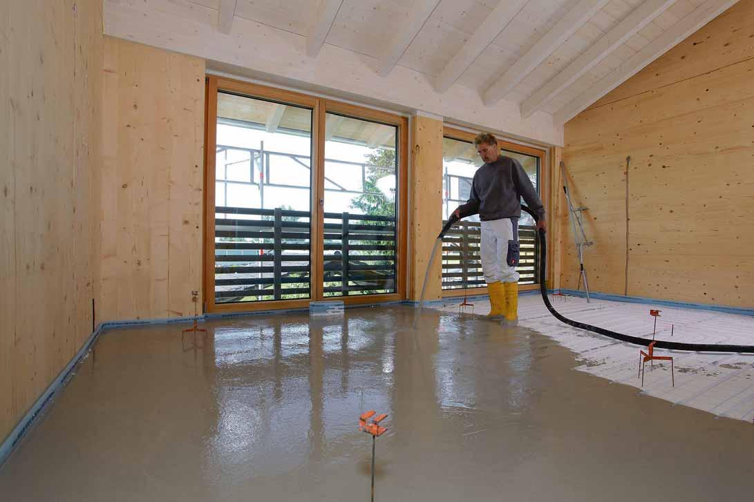 Die Basis für schöne Böden: Fließestrich lässt sich einfach verarbeiten, schafft besonders ebene Flächen und ist sehr gut für Fußbodenheizungen geeignet. Foto: djd/VDPM Die Basis für schöne Böden: Fließestrich lässt sich einfach verarbeiten, schafft besonders ebene Flächen und ist sehr gut für Fußbodenheizungen geeignet. Foto: djd/VDPM