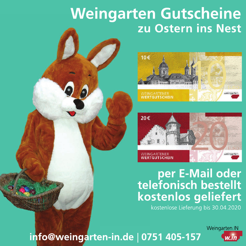 Weingarten Gutscheine Weingarten Gutscheine