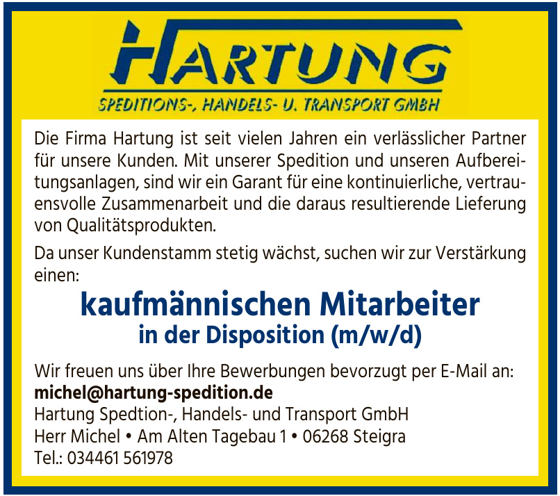 Hartung Spedtion-, Handels- und Transport GmbH