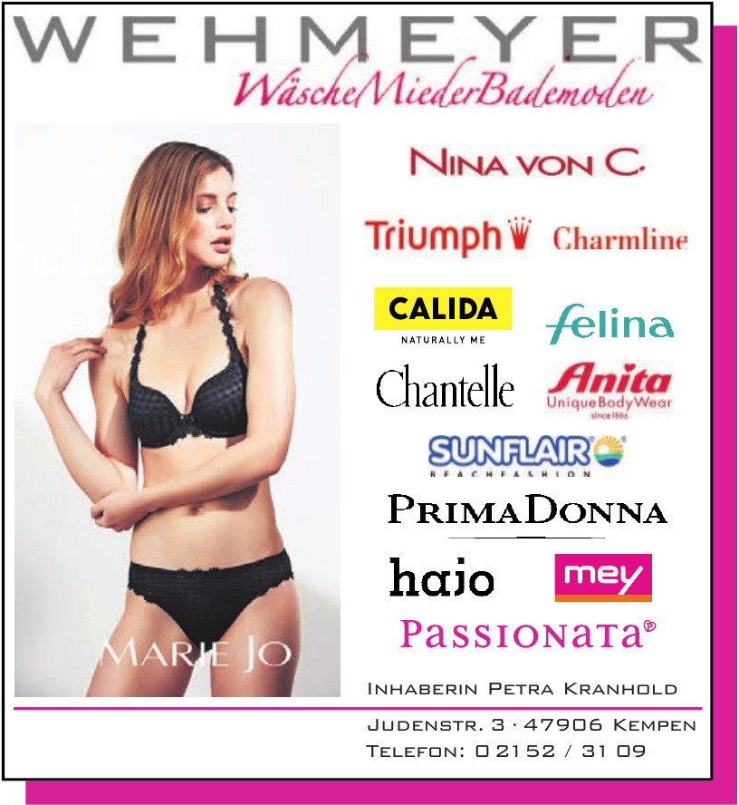 Wehmeyer, Inhaberin Petra Kranhold Wehmeyer, Inhaberin Petra Kranhold