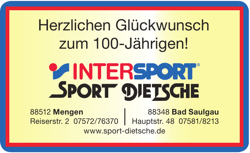 Intersport - Sport-Dietsche GmbH & Co.KG Intersport - Sport-Dietsche GmbH & Co.KG