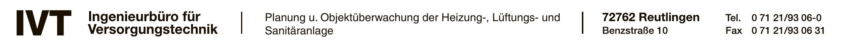 IVT Ingenieurbüro für Versorgungstechnik GmbH IVT Ingenieurbüro für Versorgungstechnik GmbH