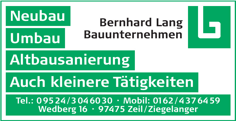 Bernhard Lang Bauunternehmen