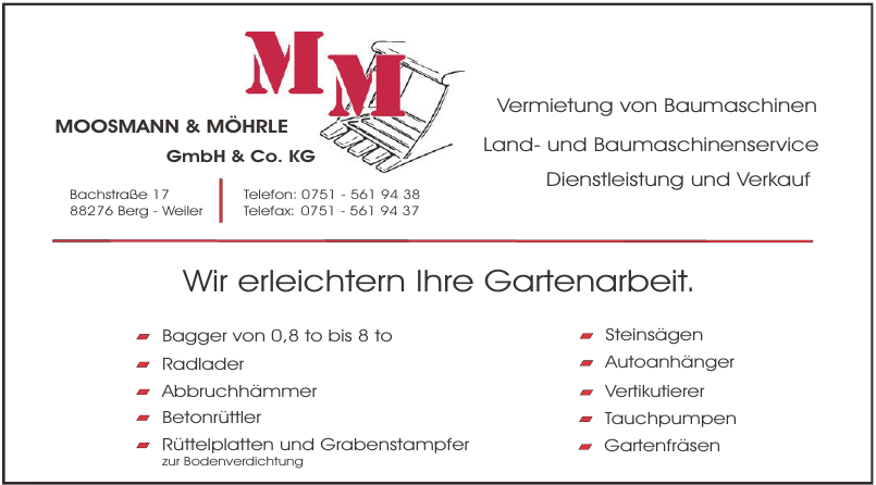 Moosmann & Möhrle GmbH & Co. KG Moosmann & Möhrle GmbH & Co. KG