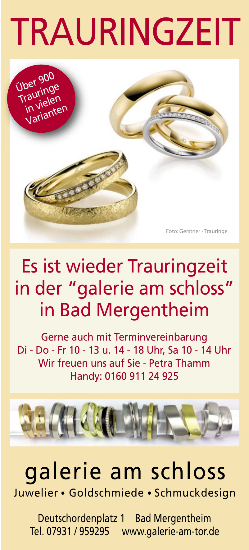 Galerie am Schloss Juwelier, Goldschmiede, Schmuckdesign Galerie am Schloss Juwelier, Goldschmiede, Schmuckdesign