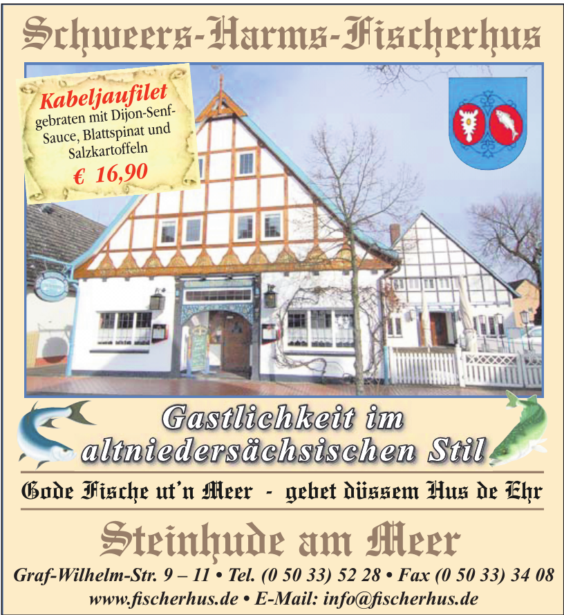 Schweers-Harms-Fischerhus - Steinhude am Meer Schweers-Harms-Fischerhus - Steinhude am Meer