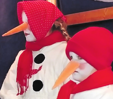Kleine Schneemänner zu Gast. Kleine Schneemänner zu Gast.