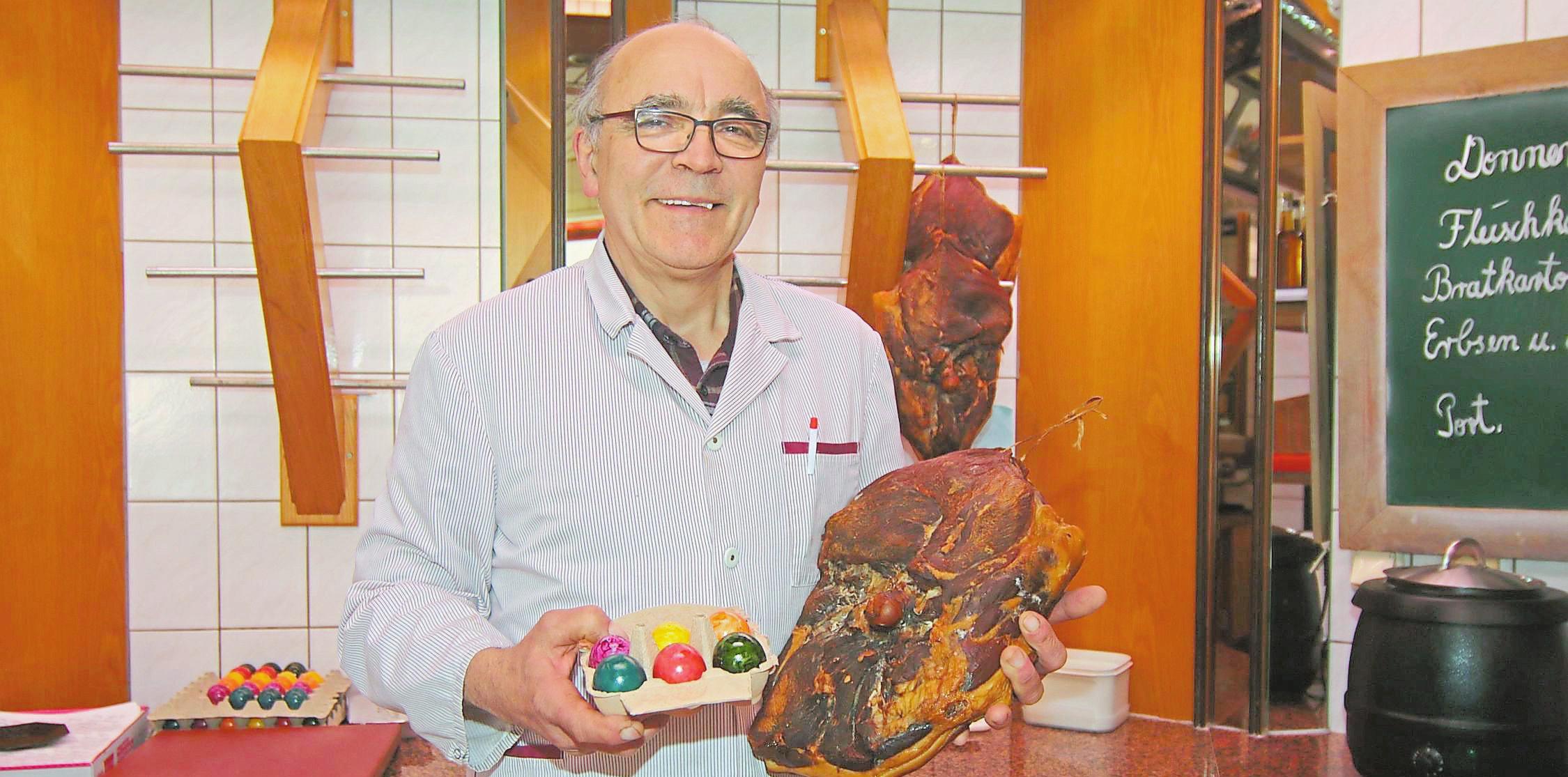 Ferdi Crabus und sein Team beraten gern in allen Fragen der Osterschlemmerei. Foto: Ralf Steinhorst Ferdi Crabus und sein Team beraten gern in allen Fragen der Osterschlemmerei. Foto: Ralf Steinhorst