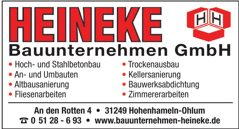 Heineke Bauunternehmen GmbH Heineke Bauunternehmen GmbH
