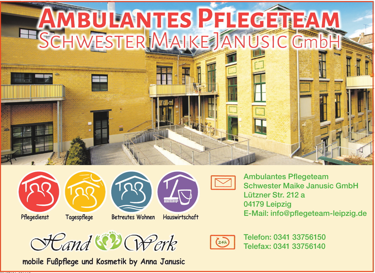 Ambulantes Pflegeteam Schwester Maike Janusic GmbH Ambulantes Pflegeteam Schwester Maike Janusic GmbH