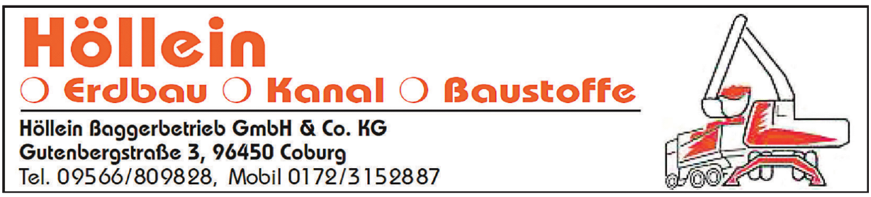 Höllein Baggerbetrieb GmbH & Co. KG Höllein Baggerbetrieb GmbH & Co. KG