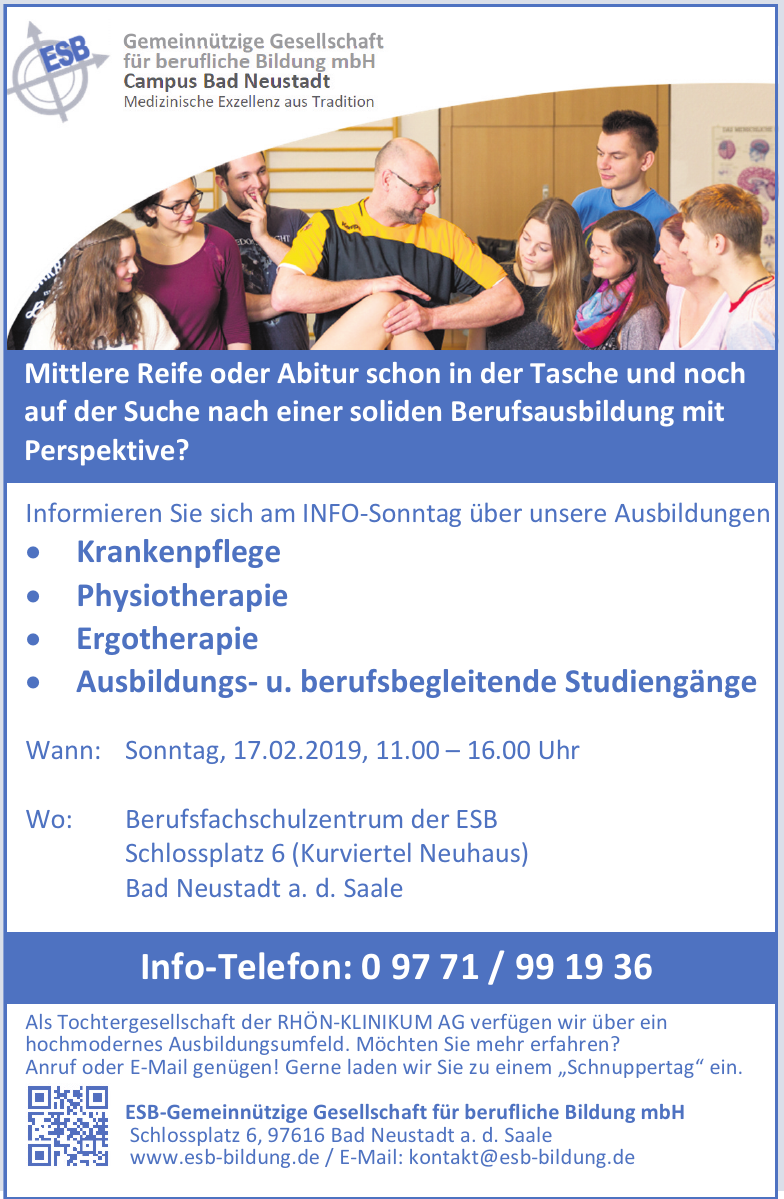ESB-Gemeinnützige Gesellschaft für berufliche Bildung mbH ESB-Gemeinnützige Gesellschaft für berufliche Bildung mbH