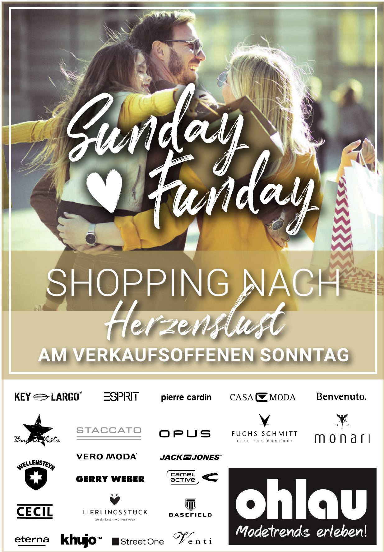 Sunday Funday - Shoping nach Herzenlust am Verkaufsoffenen Sonntag Sunday Funday - Shoping nach Herzenlust am Verkaufsoffenen Sonntag