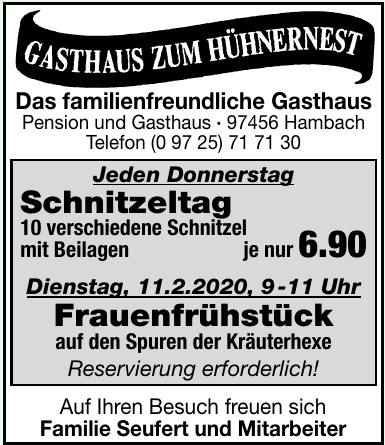 Gasthaus Zum Hühnernest Gasthaus Zum Hühnernest