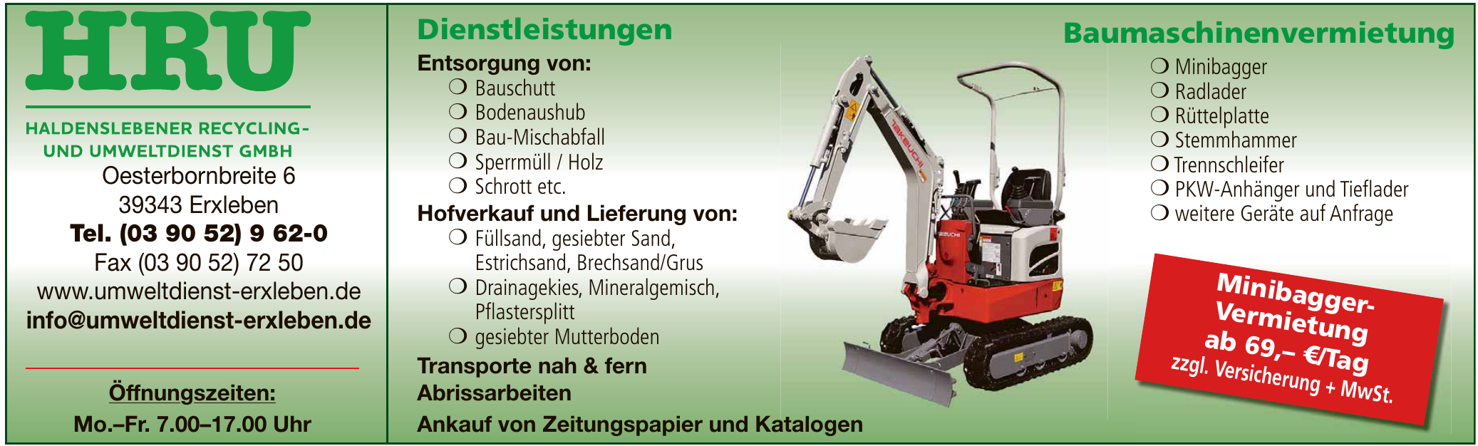 Haldenslebener Recycling und Umweltdienst GmbH Haldenslebener Recycling und Umweltdienst GmbH