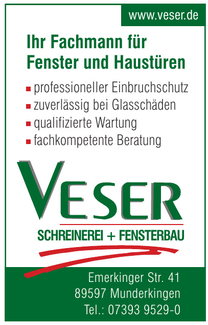 Veser Schreinerei und Fensterbau GmbH Veser Schreinerei und Fensterbau GmbH