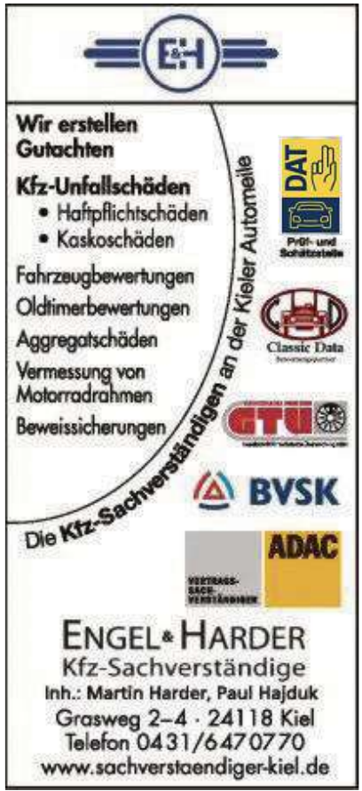 E&H – Engel & Harder – Ihre Kfz-Sachverständigen in Kiel E&H – Engel & Harder – Ihre Kfz-Sachverständigen in Kiel