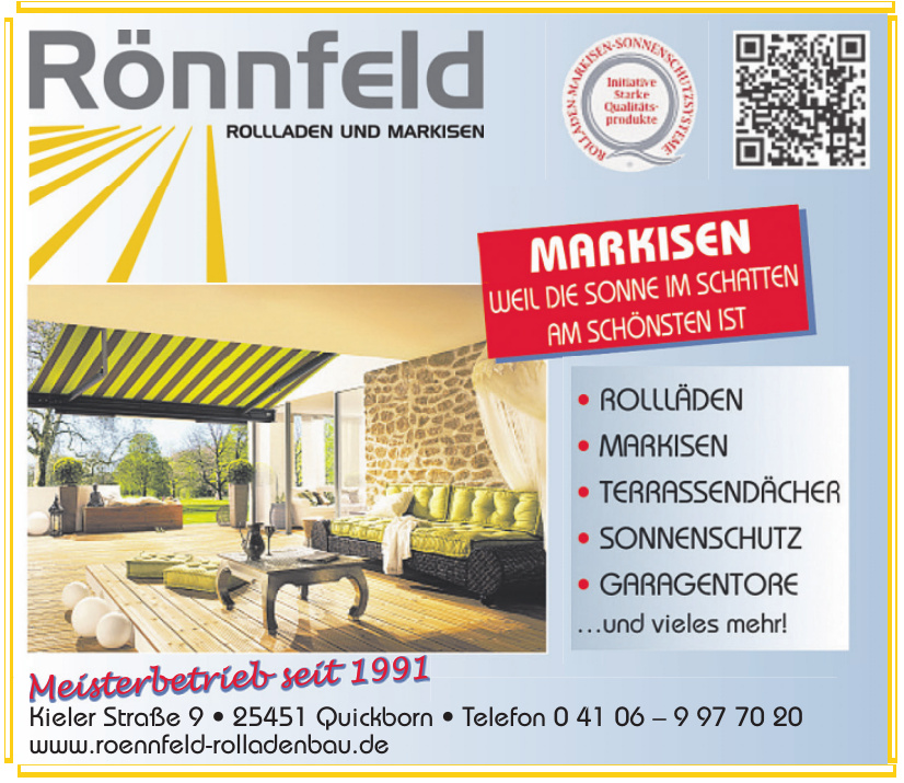 Rönnfeld Rolladen und Markisen