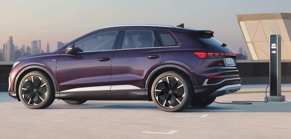 VERBRAUCHSANGABEN Audi Q4 e-tron 125 kW, 180 PS: Stromverbrauch: 17,8 kwH/100km, Kraftstoffverbrauch (l/100km): kombiniert: 0,0, CO2-Effizienzklasse: A+ VERBRAUCHSANGABEN Audi Q4 e-tron 125 kW, 180 PS: Stromverbrauch: 17,8 kwH/100km, Kraftstoffverbrauch (l/100km): kombiniert: 0,0, CO2-Effizienzklasse: A+